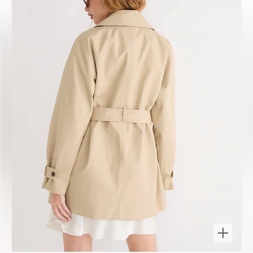 J.Crew Short Trench Coat. Size XL. NWT. - Picture 4 of 15